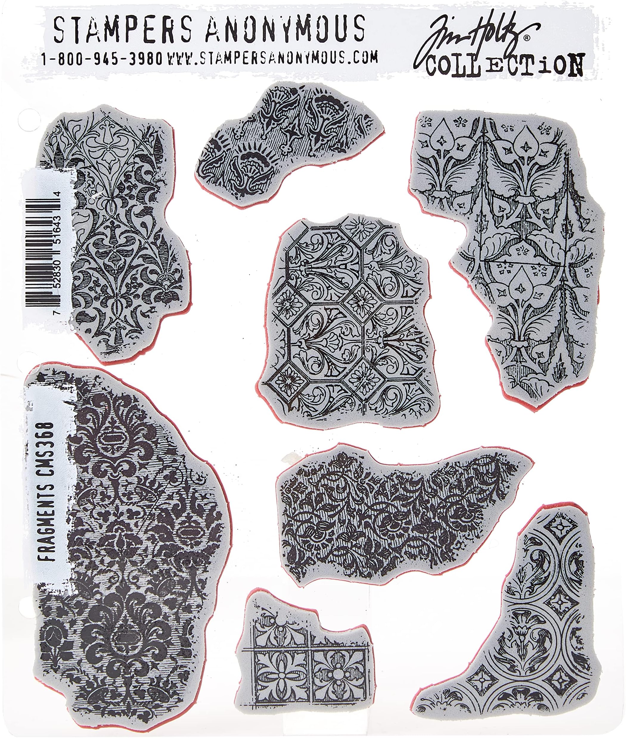 Cling RBBR Stamp Set Fragments