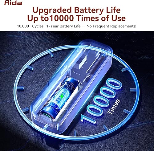 Miniatura 3 de AIDA Alarmas de puerta cuando se abre alarma inalámbrica con sensor de timbre para negocioshogarniños, rango de 600 pies, 58 tonos de llamada, 5