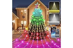 Smart Multicolor Christmas Tree, 11Ft Musical Decoration Lights with Remote and APP Control