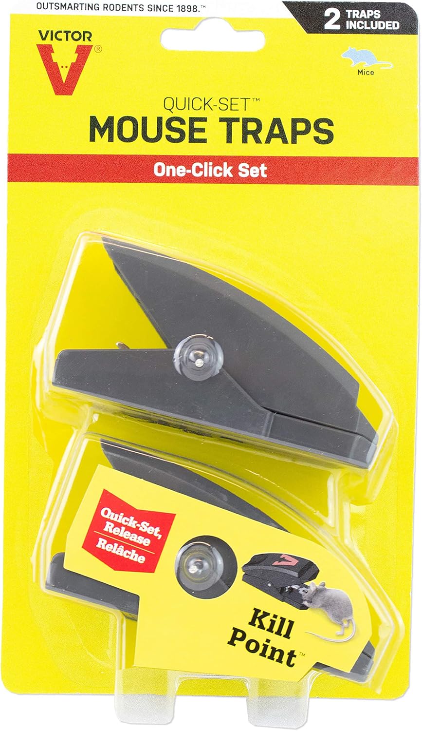 Victor M137 Quick-Set Mouse Trap - 6 Pack Geometric Pattern