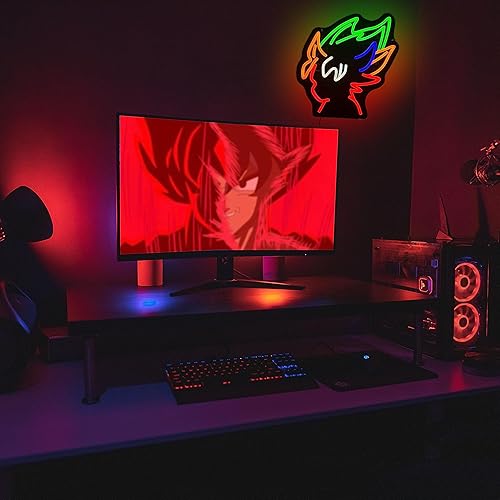 Miniatura 6 de Señal de bola de neón de dragón, iluminación ajustable, anime, luz de neón LED para niños, habitación de niños, decoración de cueva de hombre