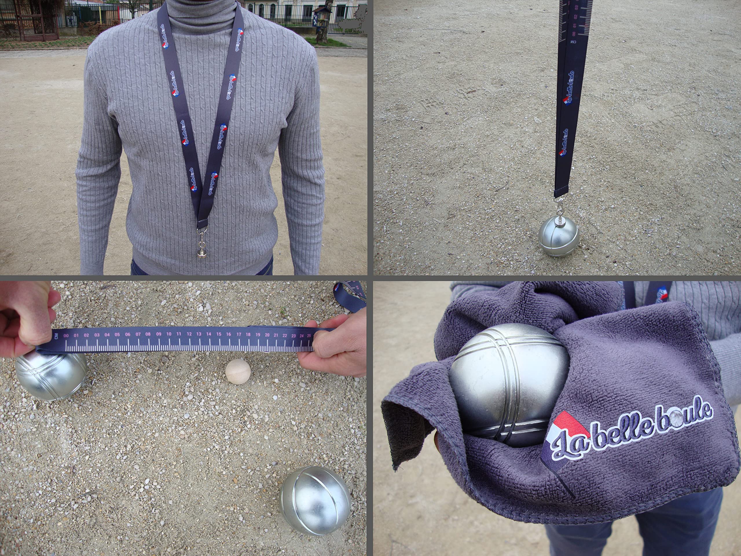 La belle boule® | Kit Ramasse Boule De Pétanque Magnétique avec Chiffon Microfibre - Accessoires pour Amateurs et Compétition - Aimant Néodyme Petanque Ultra Puissant Intérieur et Extérieur