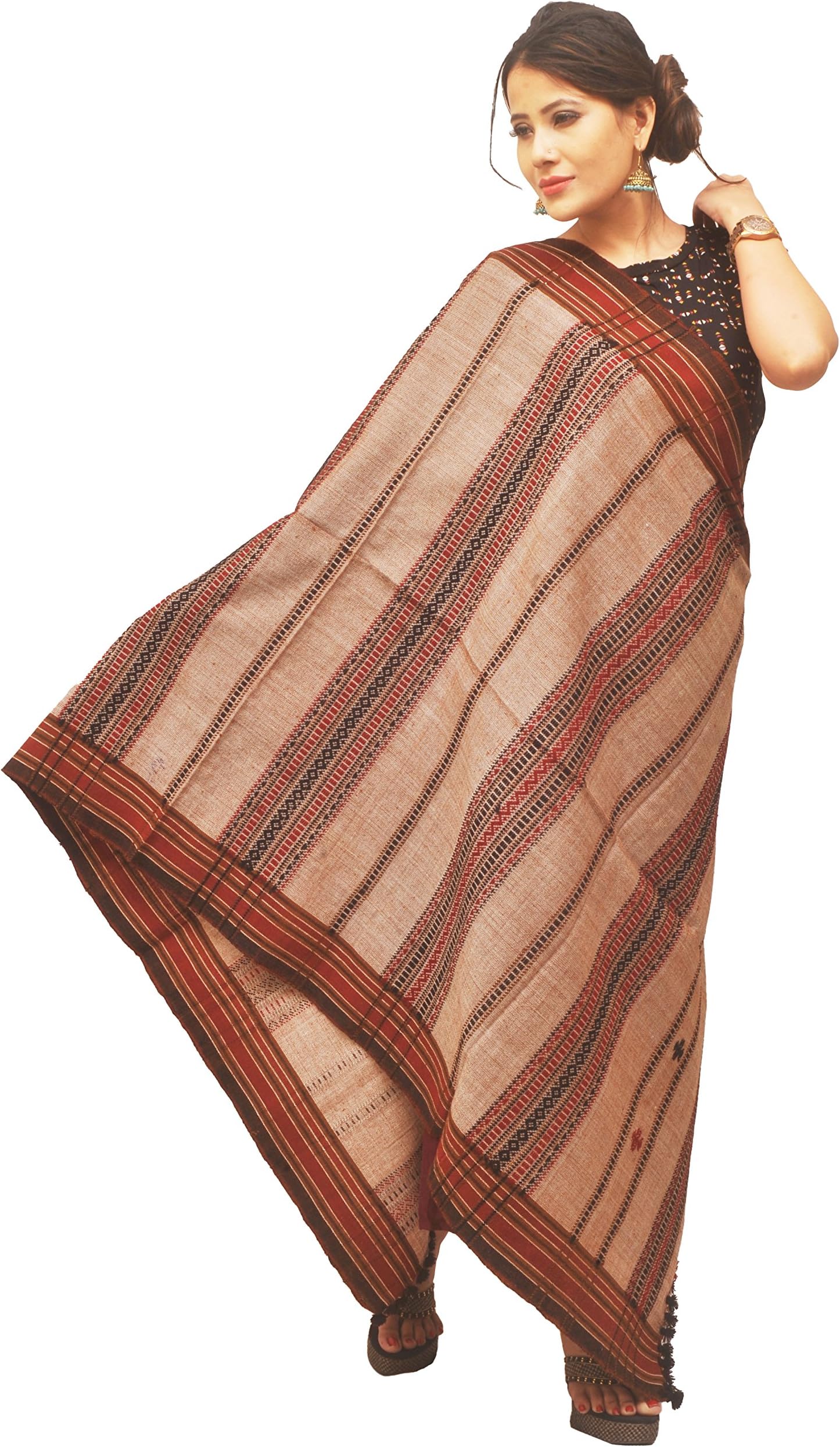Traditional Indian Shawl (Kutchhi) for Women | Handmade | Multi colour