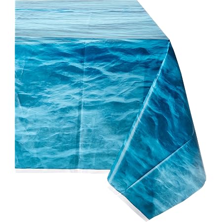 Dinosaur Plastic Tablecover - Blue & Green Design, 54" X 84" | 1-Pc Party Tablecloth For Kids Birthday