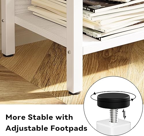 Miniatura 19 de IRONCK Librerías y estanterías de triple ancho de 5 niveles industrial con deflectores Estantería grande Etagere con marco de metal para sala de