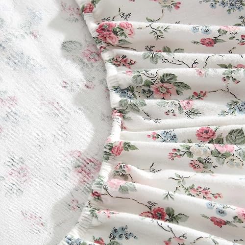 Vista 48 de Laura Ashley - Juego de sábanas de tamaño individual, juego de ropa de cama de franela de algodón, cepillado para mayor suavidad y comodidad