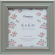 Hampton Frames PALOMA 6x6 15x15cm Sage Green Square Picture Photo Frame Glass PAL301966S