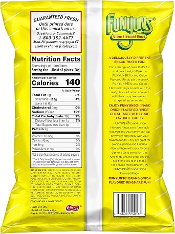 Funyuns Onion Flavored Rings, 6 oz. Bag