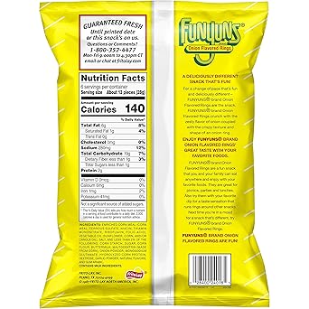 Funyuns Original Onion Flavored Rings Snack Bag, 6 Ounce