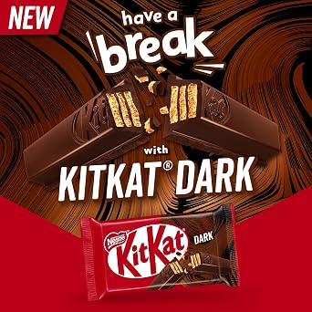 KitKat Dark 70% Wafer Ricoperto di Cioccolato Fondente - 24 Snack