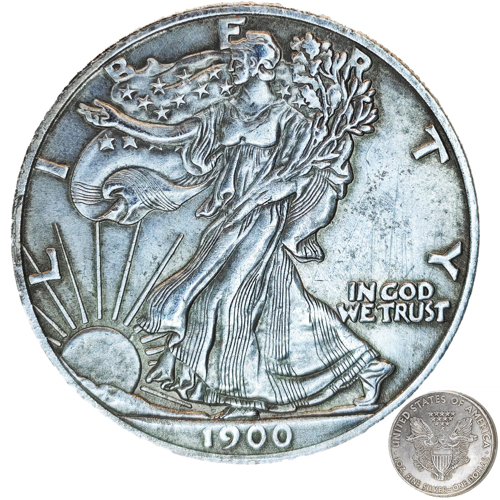 CoinsHistorical CoinsAmazon Silver CoinsBitcoinsRare U.S. CoinsApplicable GiftsPartiesArt ReproductionsCollectiblesMemorabiliaCollectorsGifts1900 (1PCS)