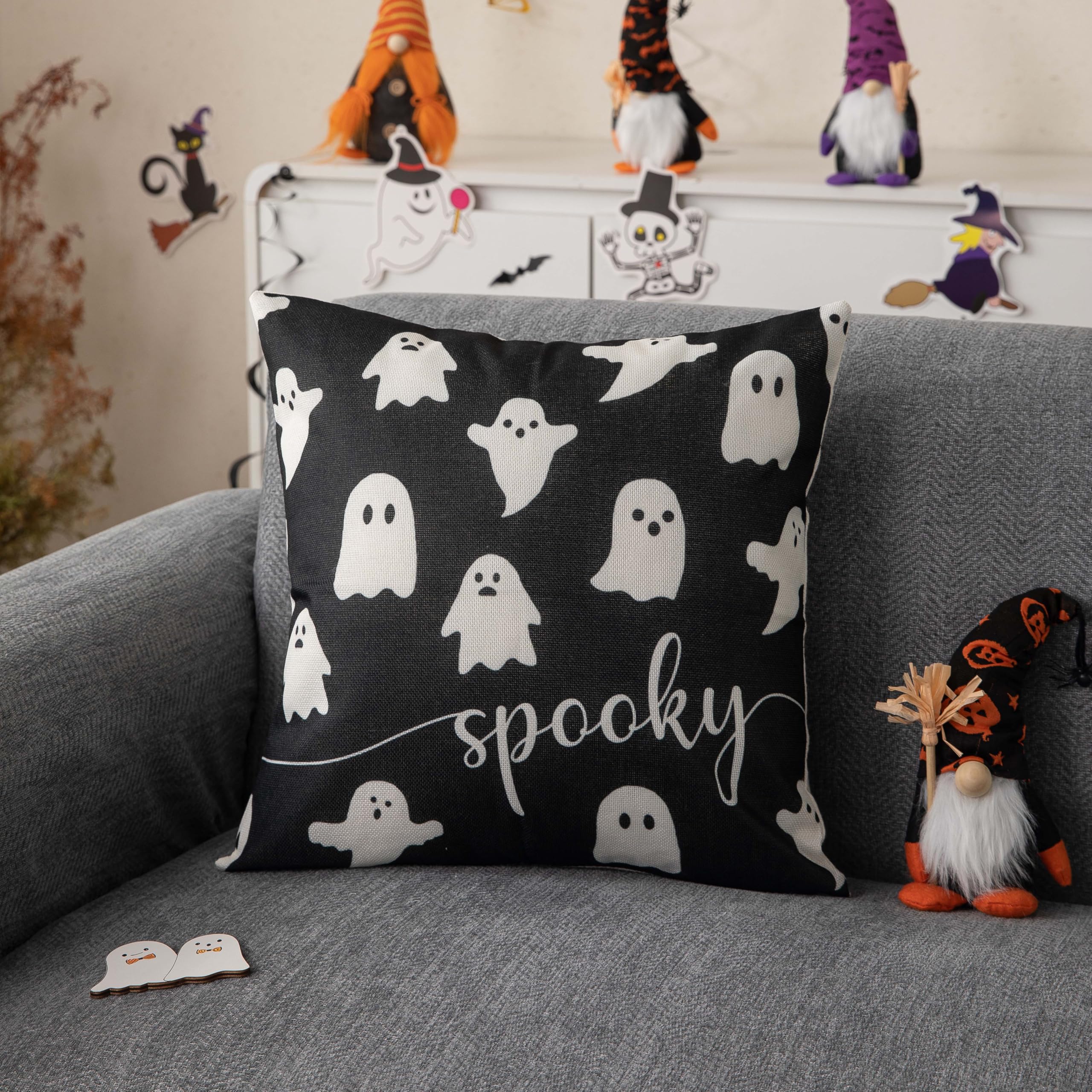 Amazon.co.jp: JXZYGMD ハロウィンクッションカバー 18x18インチ 2枚