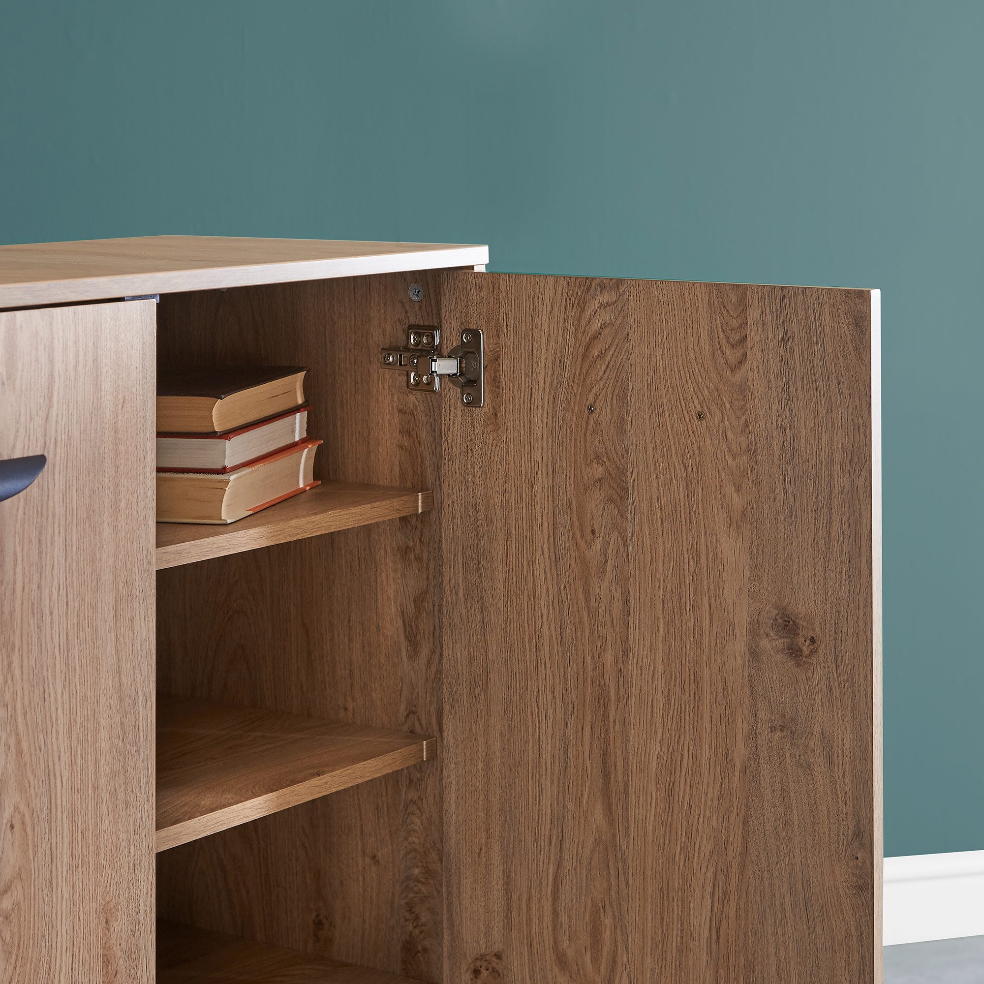 VonHaus Capri Sideboard Console Table Storage with 2 Doors and 5 Tier