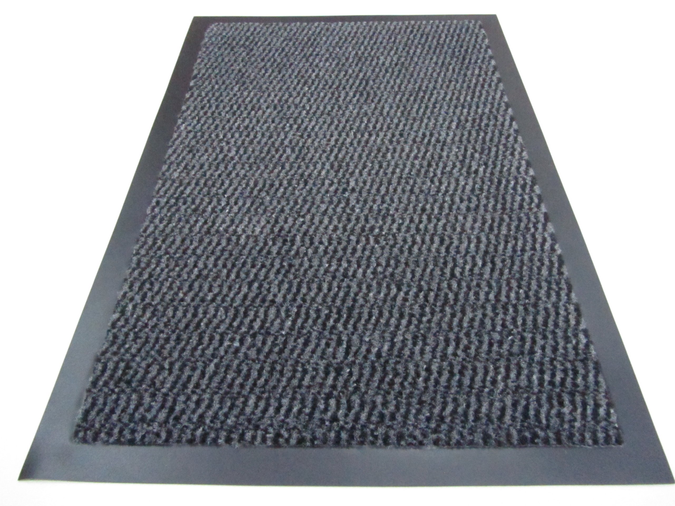SMALL GREY BLACK SPECKLED DOOR MAT RUBBER BACKED RUNNER BARRIER MATS
