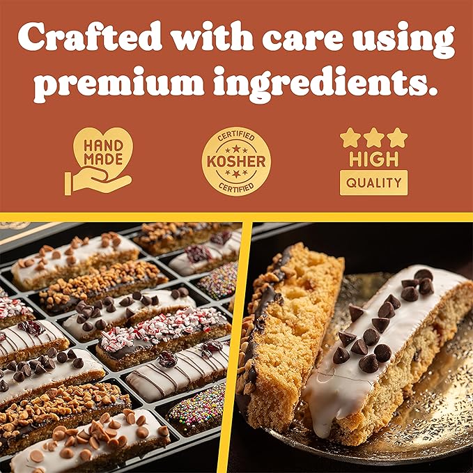 Cesta de Galletas para el Día de la Madre - 18 Biscotti con Chocolate miniatura 2