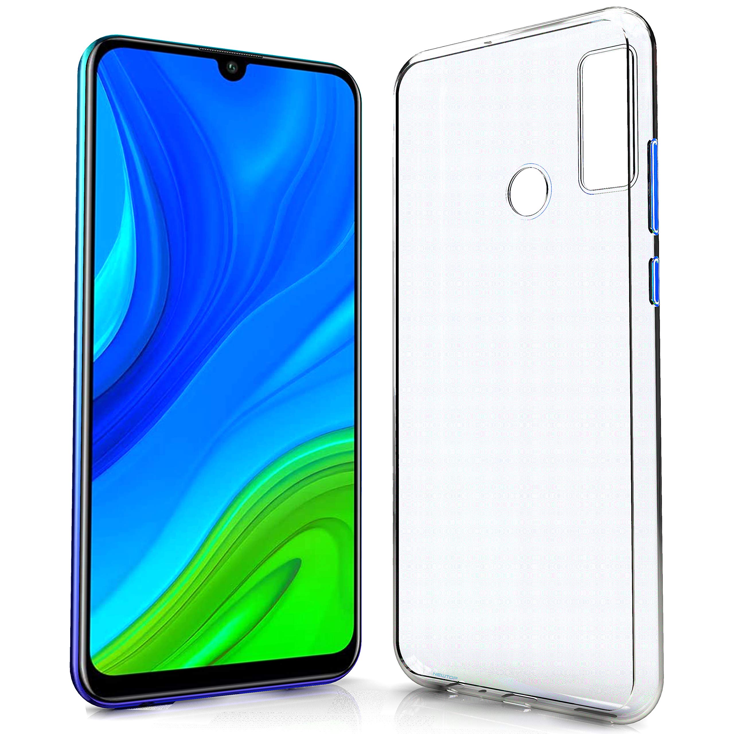 N NEWTOP Cover Trasparente TPU Per Huawei P Smart 2019 E Honor 10 Lite - Custodia Sottile Antigraffio - 2