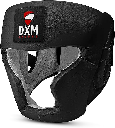 Miniatura 6 de DXM SPORTS Casco de boxeo para entrenamiento de MMA, Sparring Kickboxing, protector de cabeza de seguridad ajustable para Muay Thai, Karate,