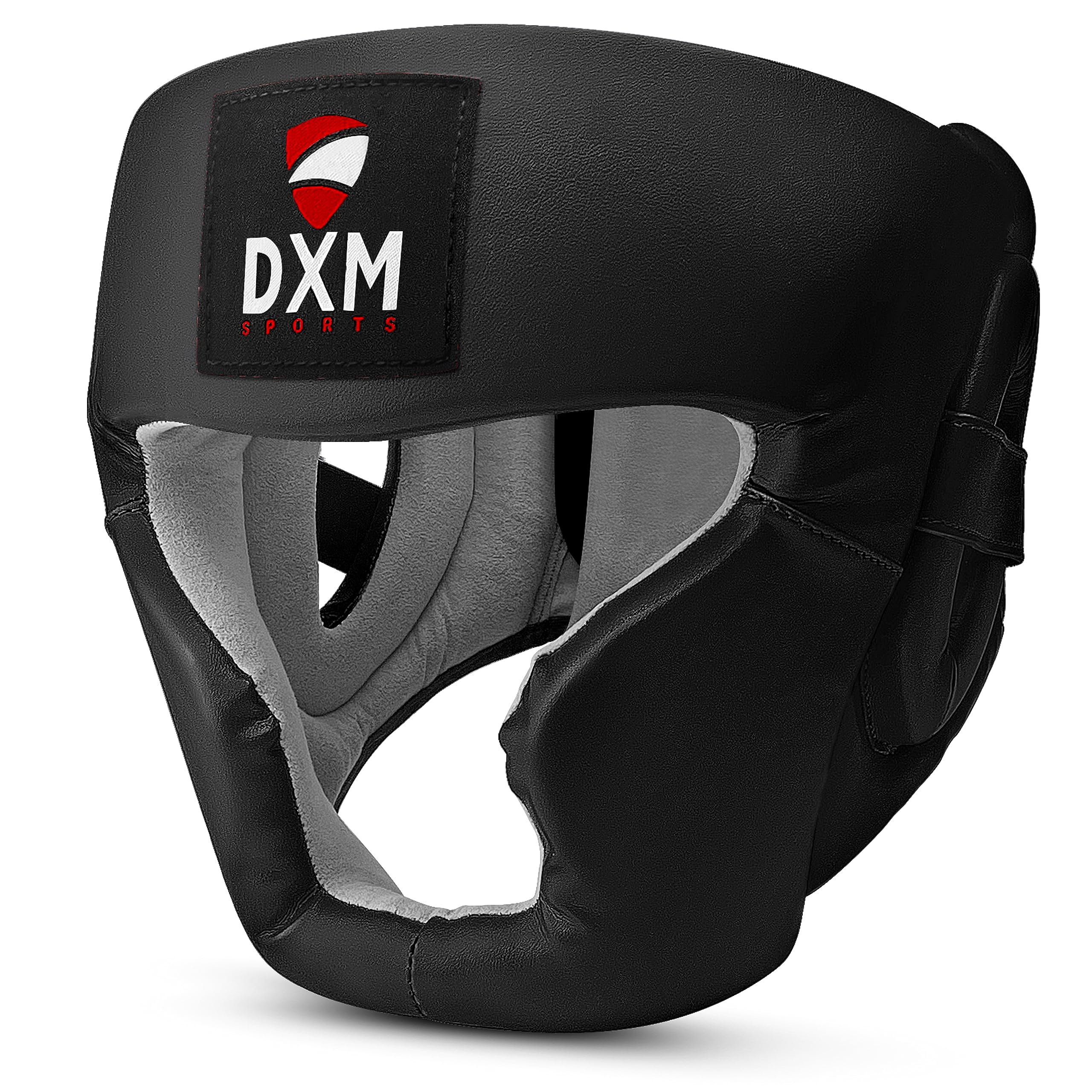 DXM SPORTS Boxing Headgear for MMA Training, Sparring Kickboxing - Adjustable Safety Head Guard for Muay Thai, Karate, Taekwondo