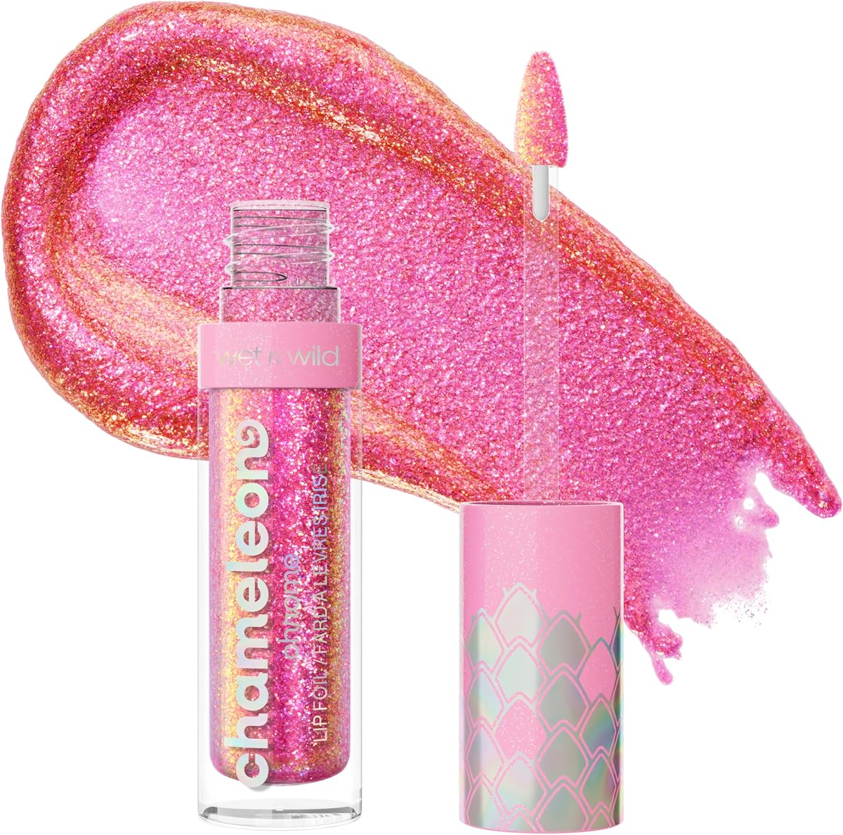 Chameleon Chrome Lip Foil, Bold Light-Reflecting Pigments, Multidimensional Shine, Non-Sticky Smooth Formula,Vegan & Cruelty-Free - Halo's Way