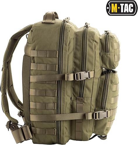 Miniatura 3 de M-Tac Mochila táctica Molle - Paquete de mochila militar militar de 36L, Verde -Oliva, Mochilas Daypack