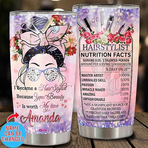 Vista 48 de WAZONE Vaso personalizado de acero inoxidable para oficial de policía, 20 onzas, 30 onzas, taza con aislamiento con nombre personalizado, taza