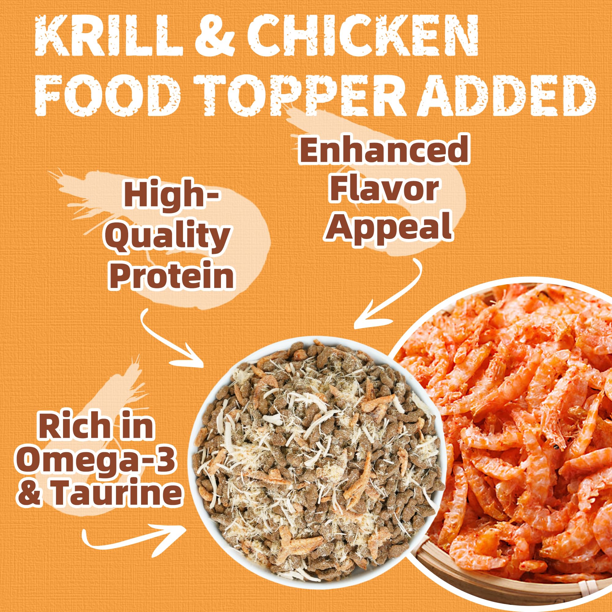 Just Try 13.4 OZ Cat Treats for Indoor Cats Hairball Control Natural Salmon Healthy Cat Grass Treats Kitten Snacks Training Biscuits Catnip for Cats Dental Care: Krill Mixer 1 Pound (Pack of 1)