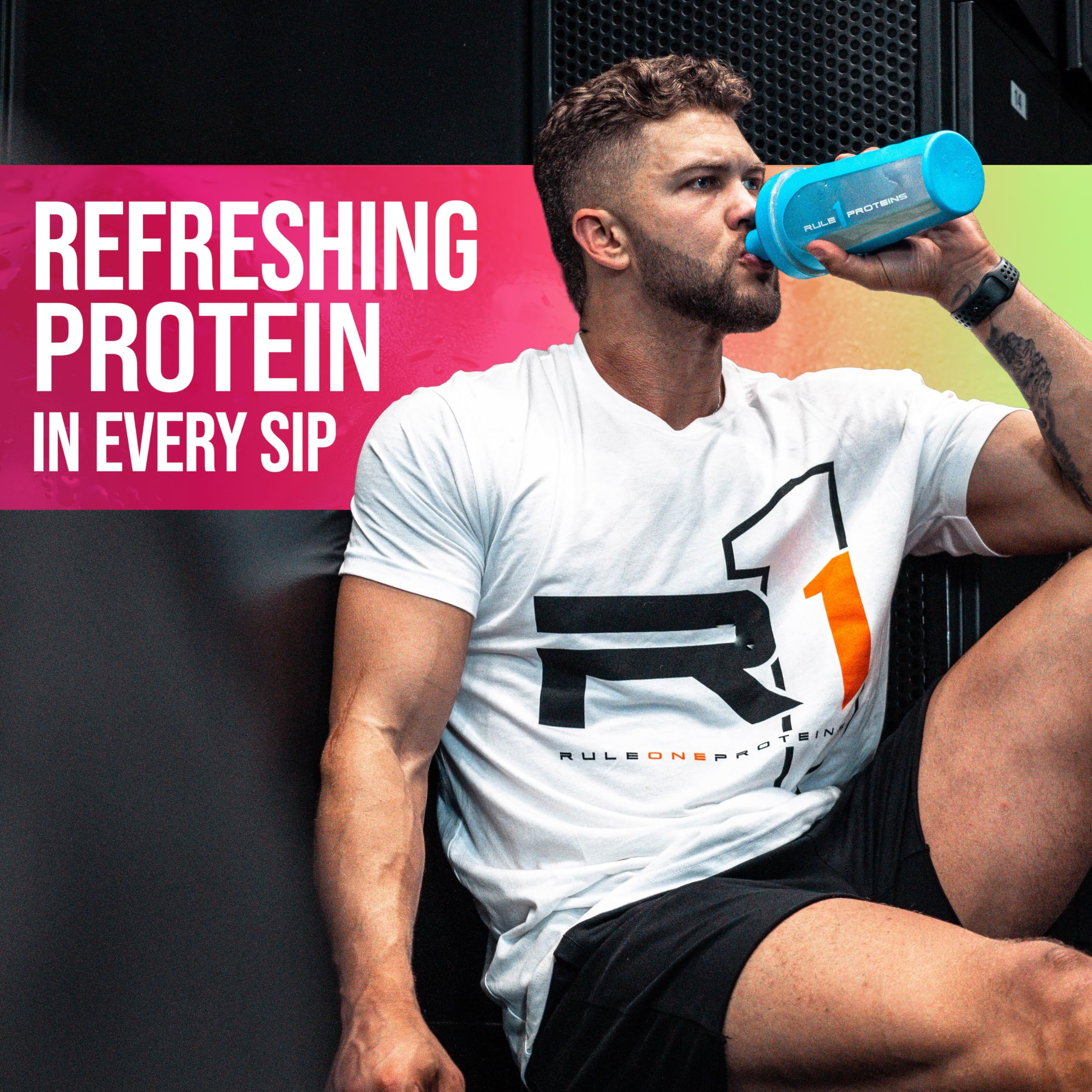 Rule One Proteins Isolat transparente: 20 g de proteína aislada de suero, más de 9 g de AAA, 300 mg de minerales electrolíticos, 90 calorías, sabor ligero, crujiente y refrescante (27 porciones).