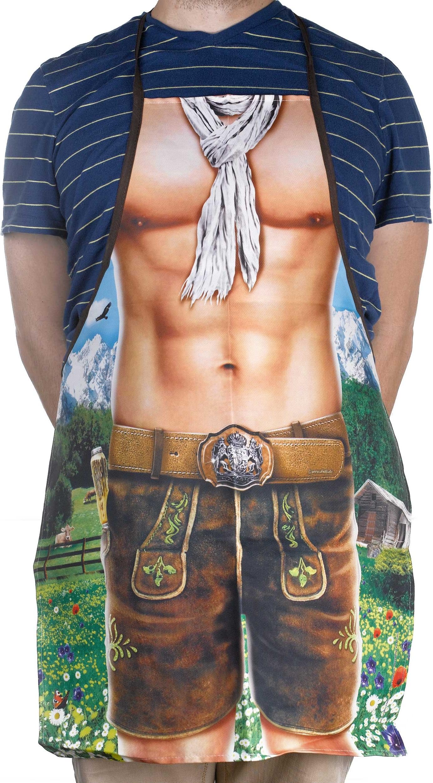 German Oktoberfest Apron Contemporary Male