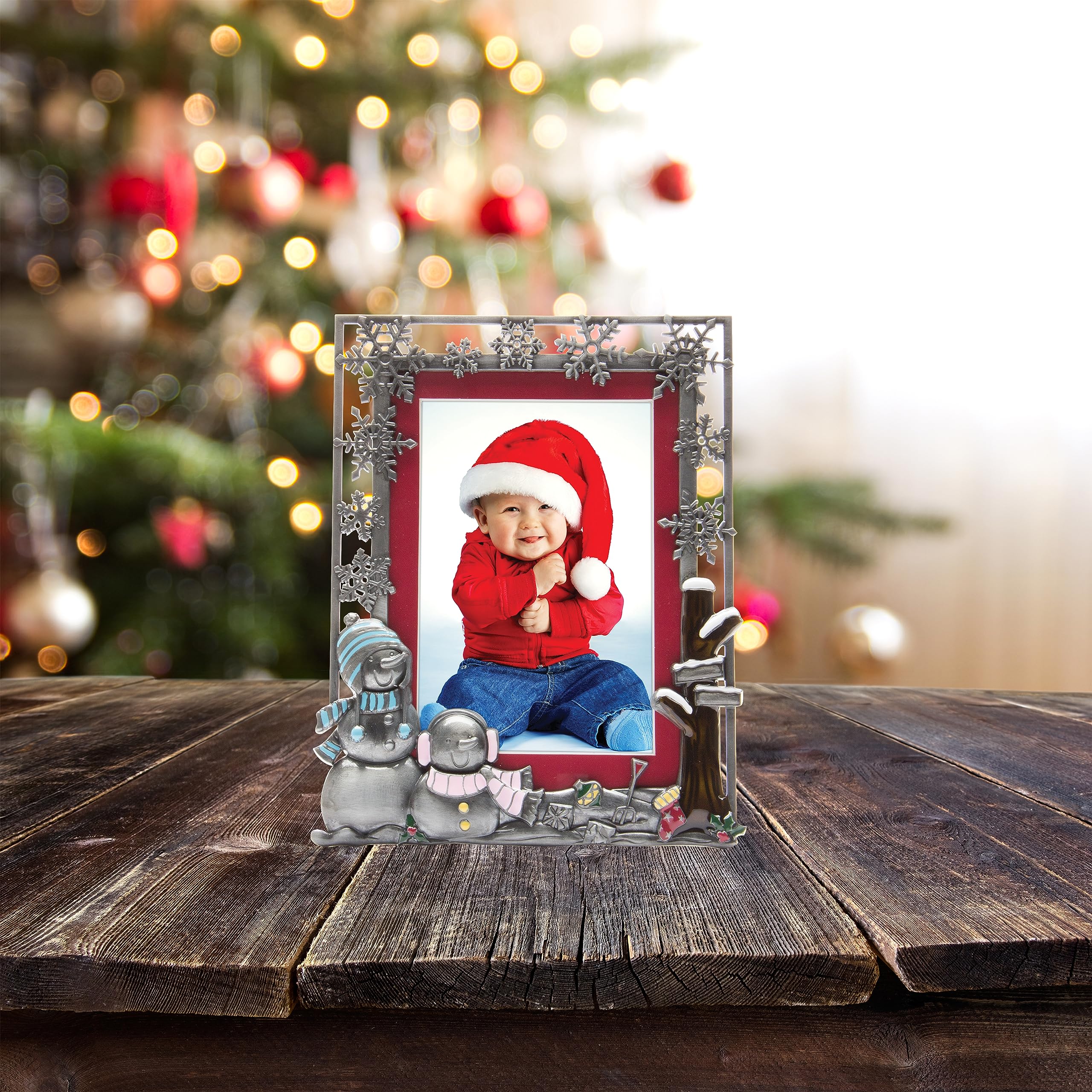 Amazon.co.jp: ピューター冬クリスマス画像フレーム : Home & Kitchen