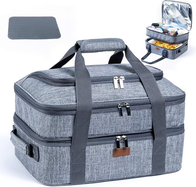 BAGSPRITE expandable insulated casserole carrier