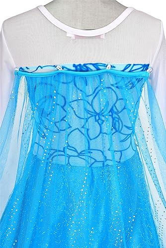 Miniatura 6 de Avady Princess Dress for Girls Long Sleeve Elsa Costume Kids Halloween Costumes Cosplay Outfit
