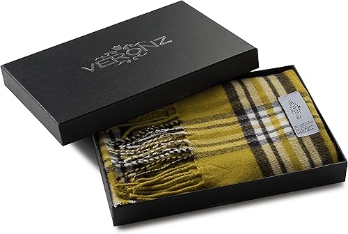 Miniatura 5 de Veronz - Bufanda clásica de invierno muy suave de aspecto lujoso y sensación de cachemira con caja de regalo