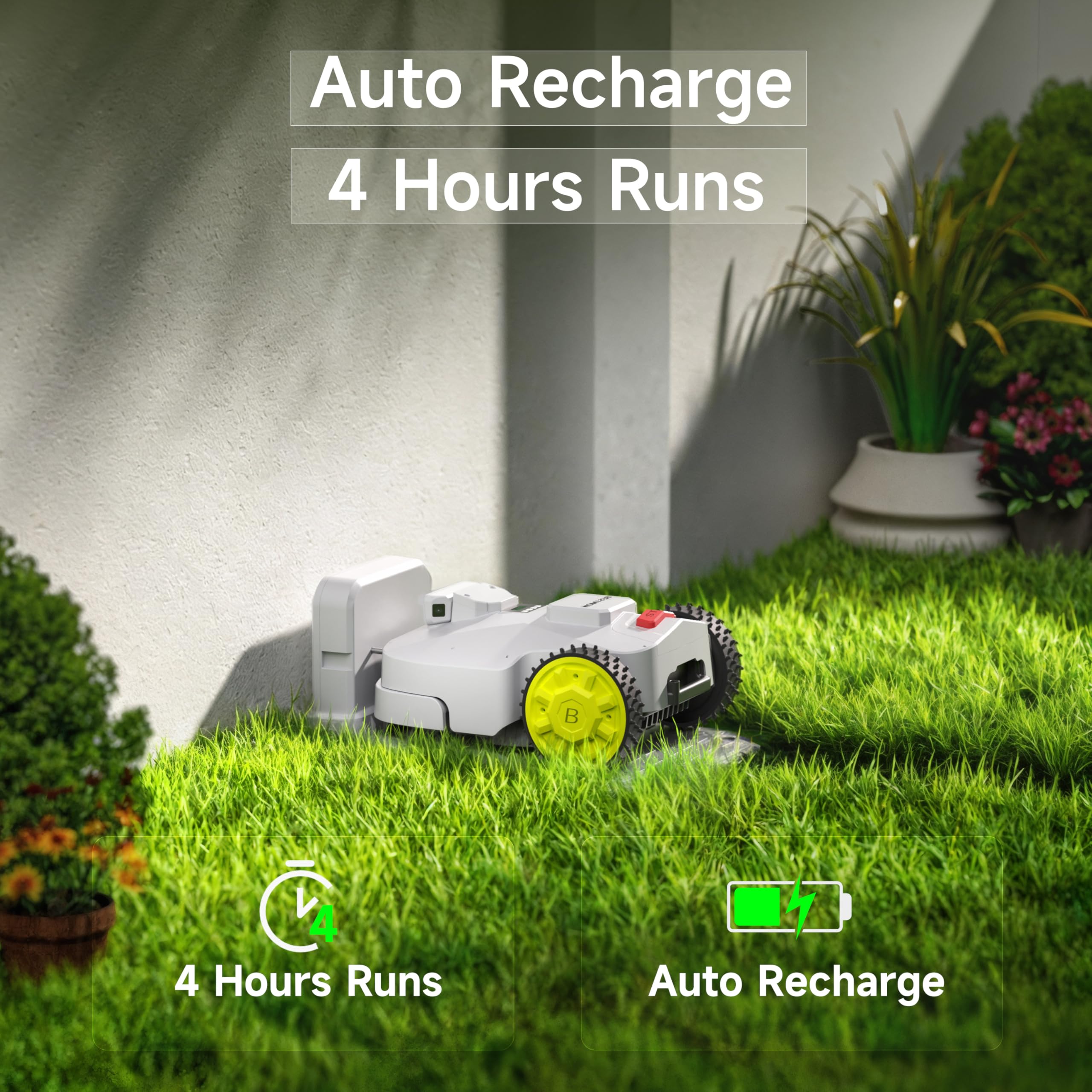 BESTMOW Robot Lawn Mower - 1.5 Acre, App Control -6