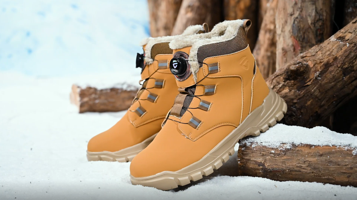 Veiligheidsschoenen Heren Dames Winter Werkschoenen Warme Voering Hoog Werklaarzen Luchtkussen C21JR/Zwart 43