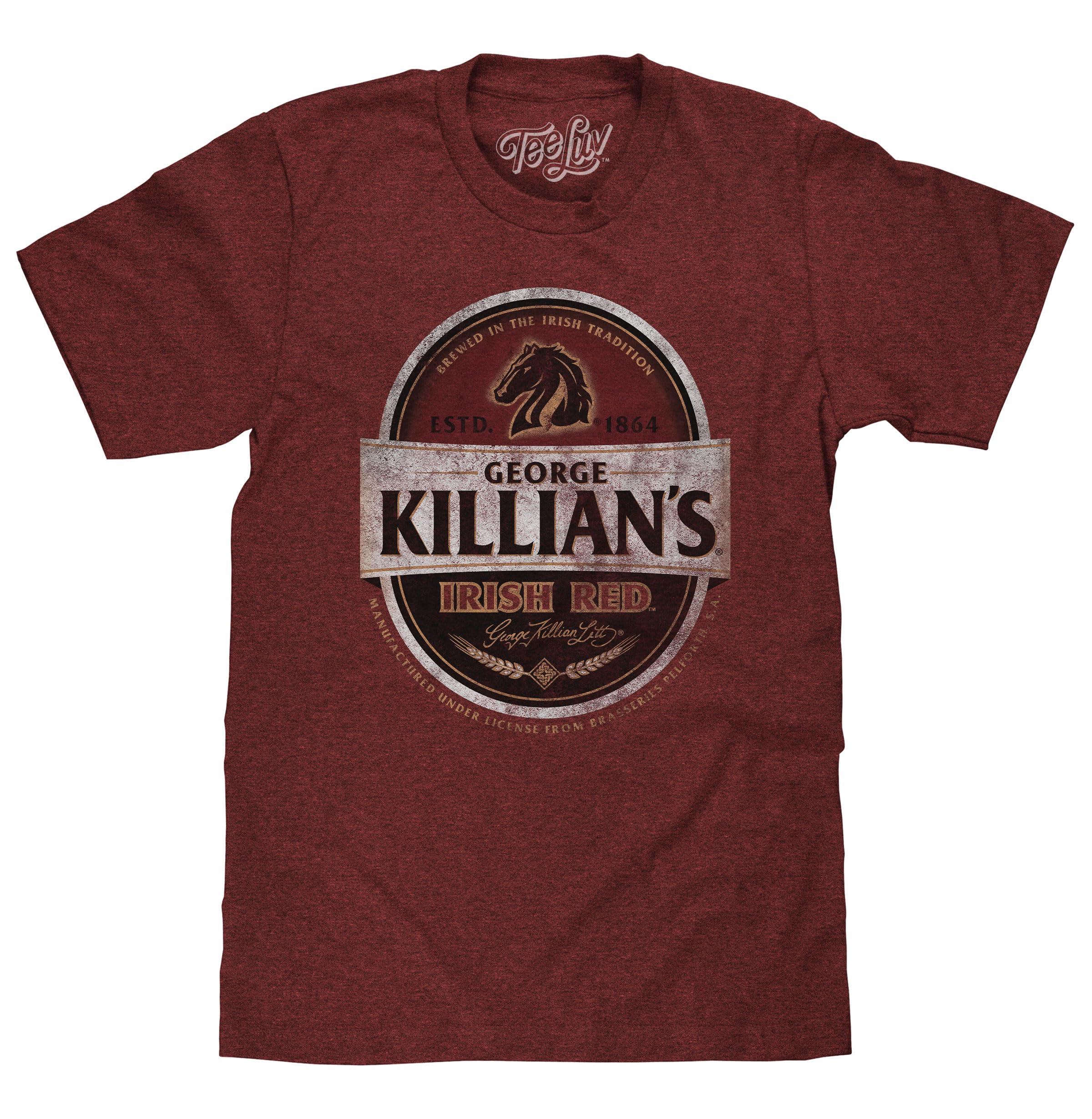 Tee LuvGeorge Killian's Beer T-Shirt - Killians Irish Red Premium Lager Shirt