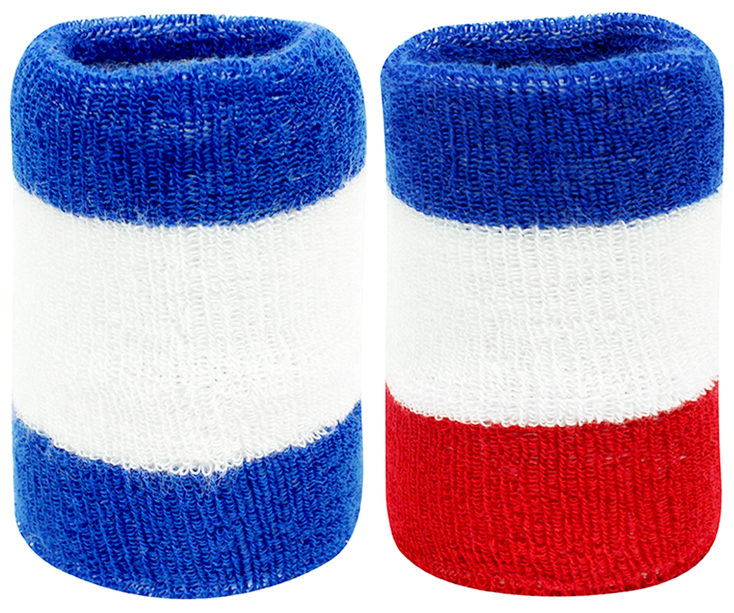 Neska Moda Unisex Pack of 2 Multicolor Striped Cotton Wrist Band (B07WCGZTB5) Amazon Price History, Amazon Price Tracker