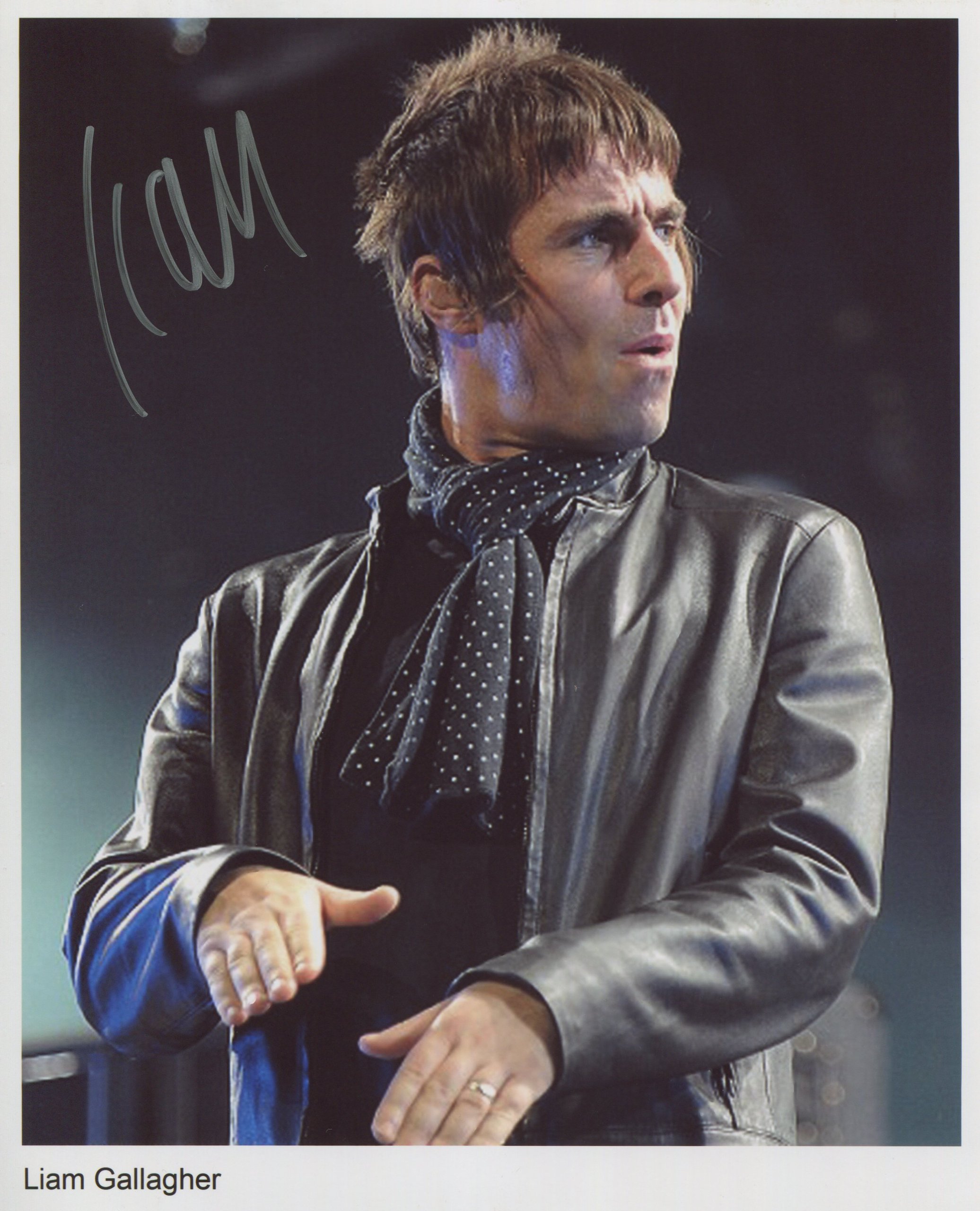 Liam Gallagher SIGNED Photo 1st Generation PRINT Ltd 150 +