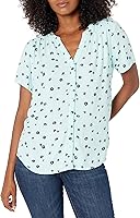 Vista 1 de Tienda Essentials - Blusa tejida de manga corta para mujer