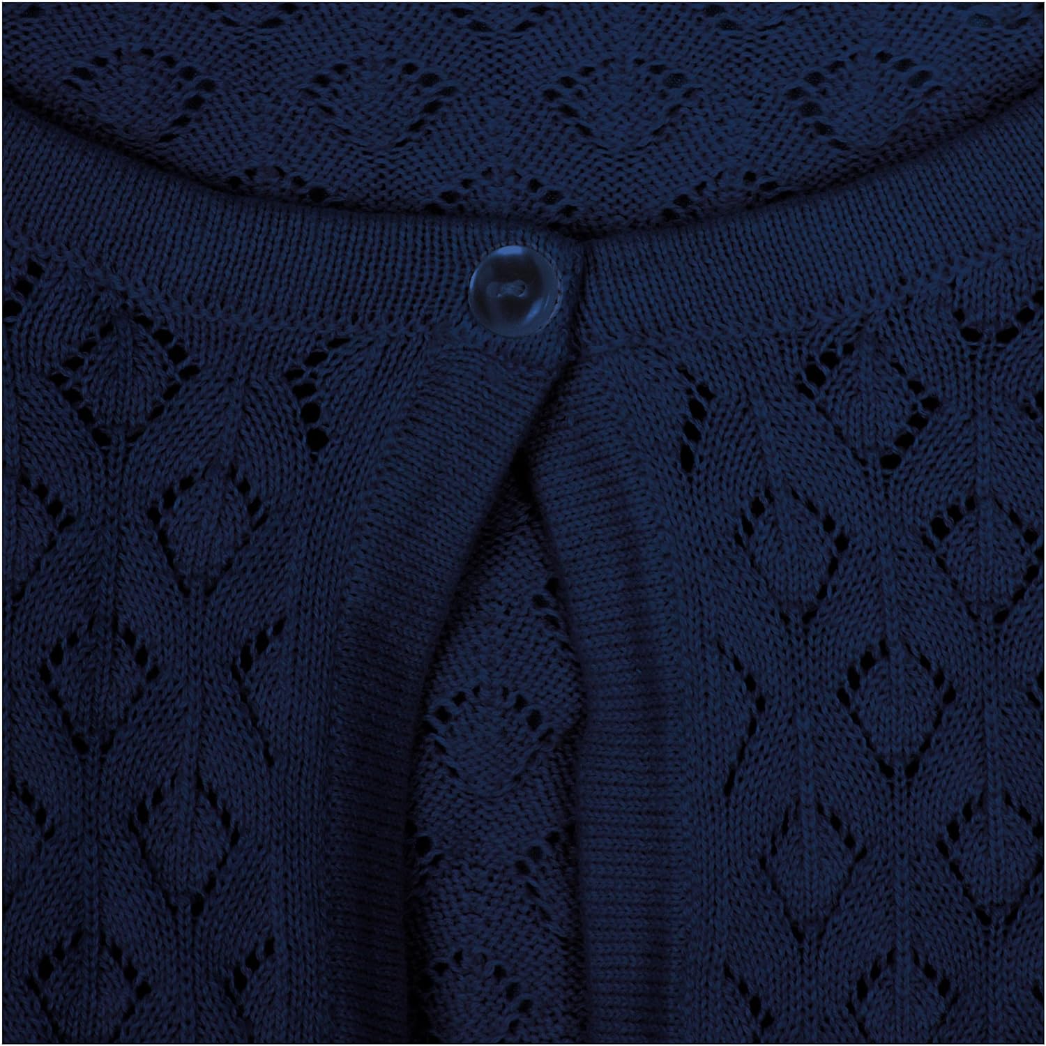 BOLEROSE Girls Long Sleeve Pointelle Knit Childrens Kids Bolero Shrug - Image 4