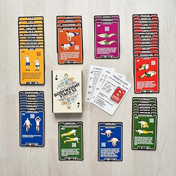 52 Weight Exercise Cards: Workout Playing Cards Game