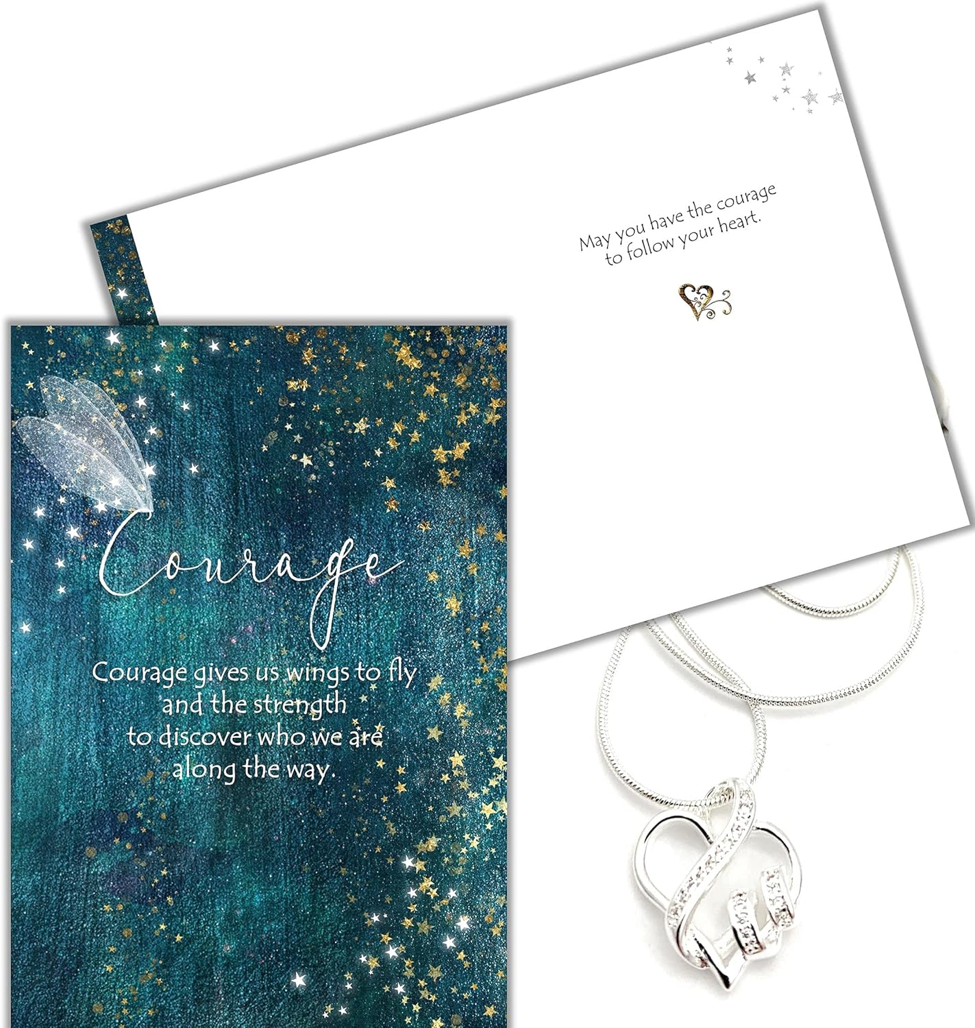 Smiling Wisdom Heart Necklace and Greeting Card Cote dIvoire