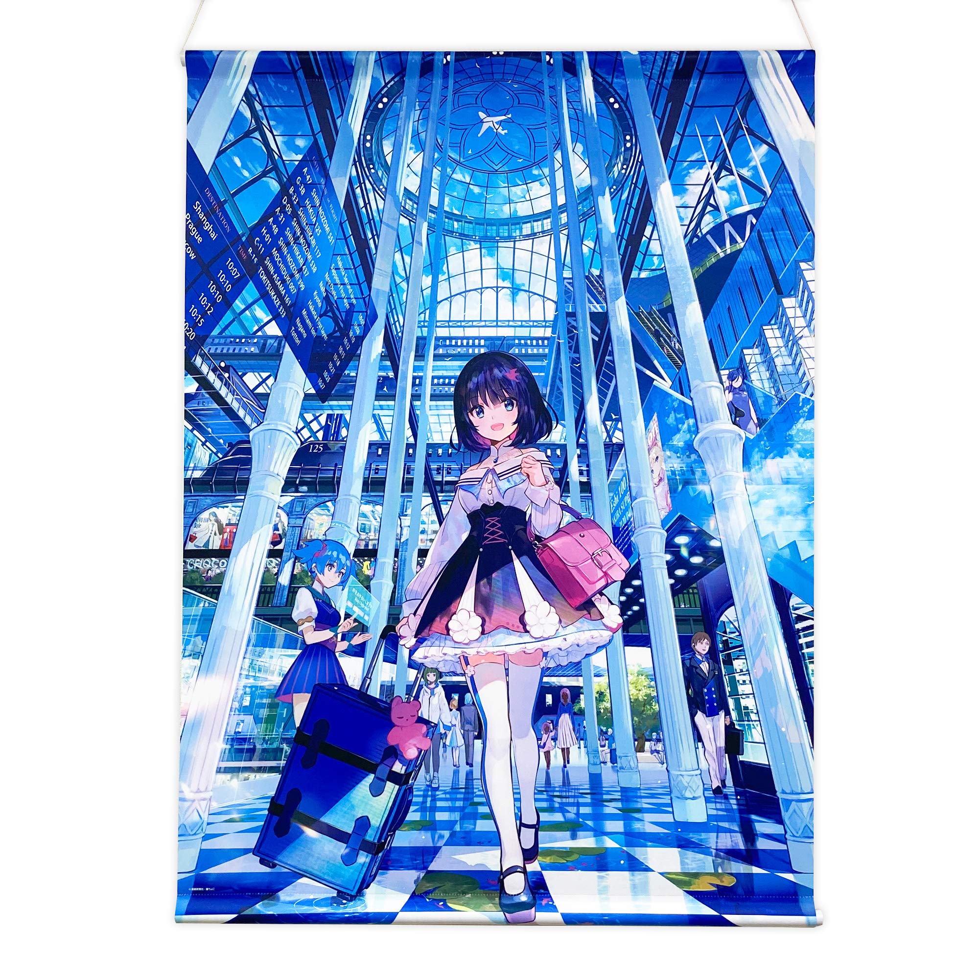 Amazon.co.jp: 「絵師100人展 10」B1タペストリー 藤ちょこ「Station 
