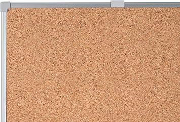 Economy Cork Board, 120 x 90 cm, Grey Tech Alloy Frame