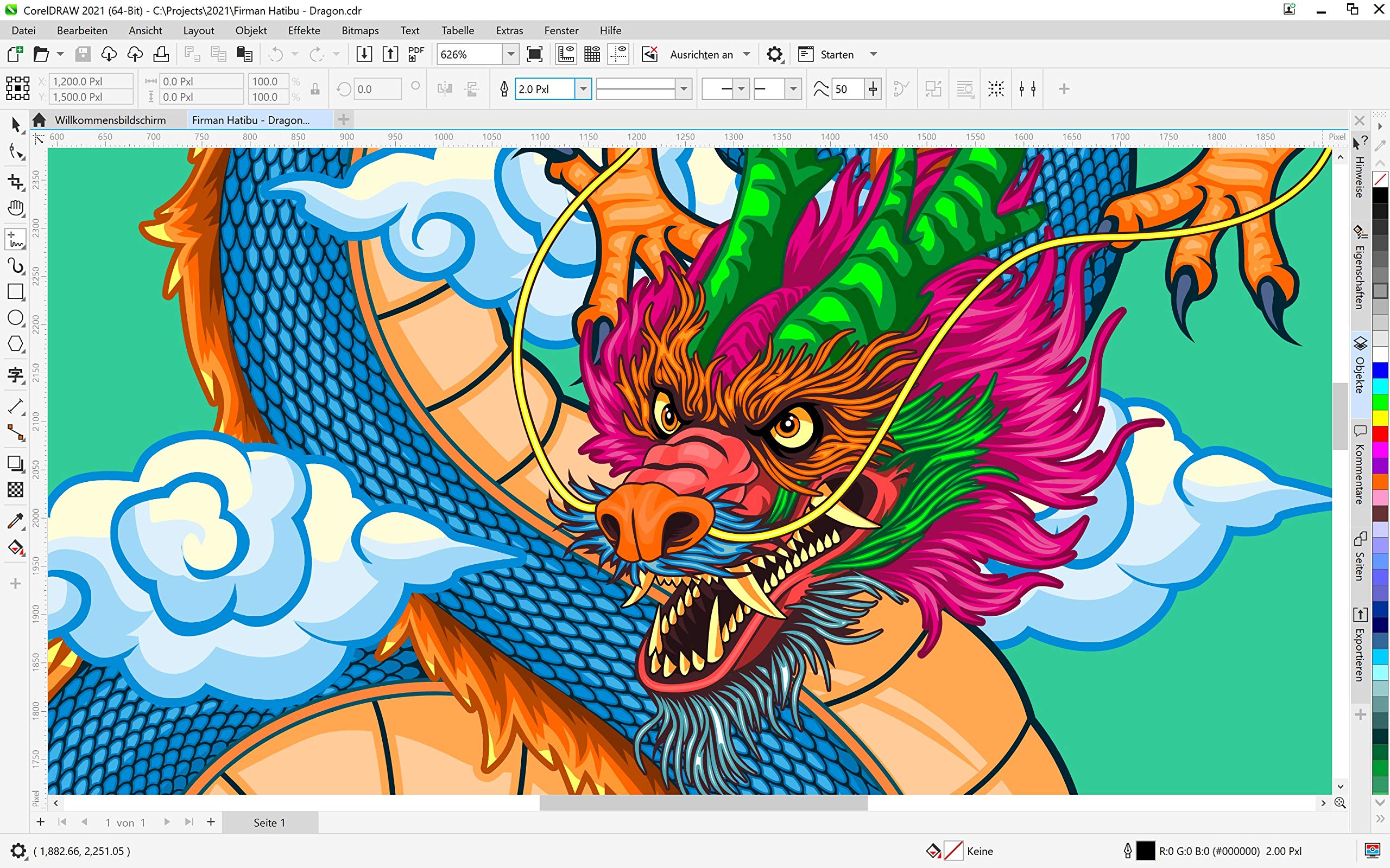 Corel DRAW Graphics Suite 2021 Grafikdesign-Software Vektor-Illustration Layout Bildbearbeitung Dauerlizenz Windows