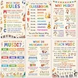 Lalunia 6 Pcs Music Classroom Posters (11
