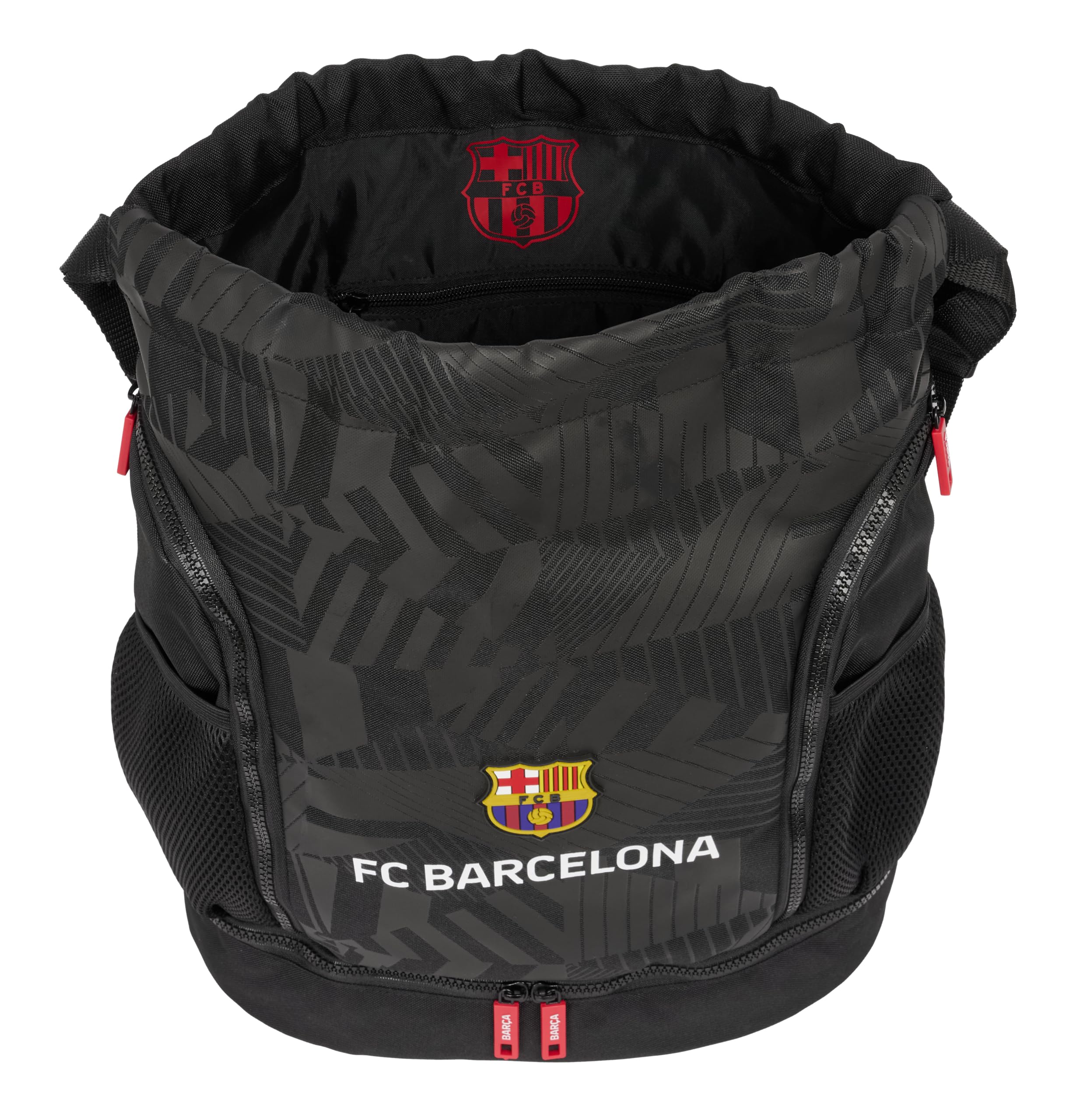 F.C. BARCELONA BLACK - Plecak do plecaka, idealny dla dzieci w różnym wieku, wygodny i wszechstronny, jakość i wytrzymałość, 34 x 15 x 43 cm, kolor czarny, Czarny (Black), Estándar, Casual