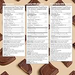 AWAKE - Morceaux de chocolat caféiné - 50mg Caféine - Boîte de variétés (3 Les arômes), 50 Nombre - Beurre d'arachide, lait, & Caramel - Bites énergétiques - Alternative de café - Commerce équitable, sans gluten, non GMO - 0.48oz