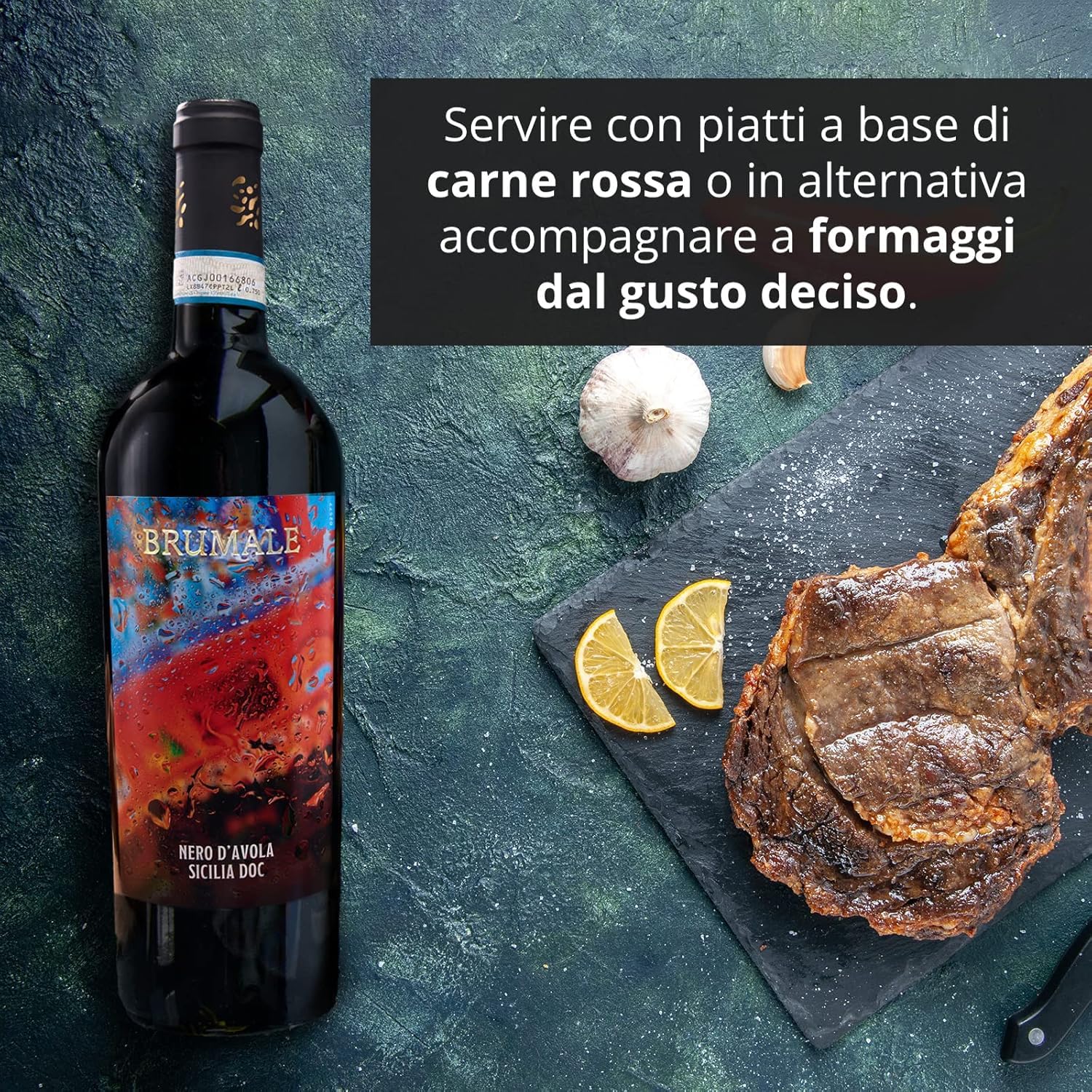 Brumale - Vino Rosso Nero D'Avola Sicilia DOC - Bottiglia da 750 ml