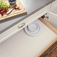 Vista 52 de Con-Tact Brand Grip Prints Shelf Liner, Non-Adhesive Durable Liners, Slip-Resistant Drawer and Cabinet Covering, 18" x 4', Dottie Grey, Pack of 1