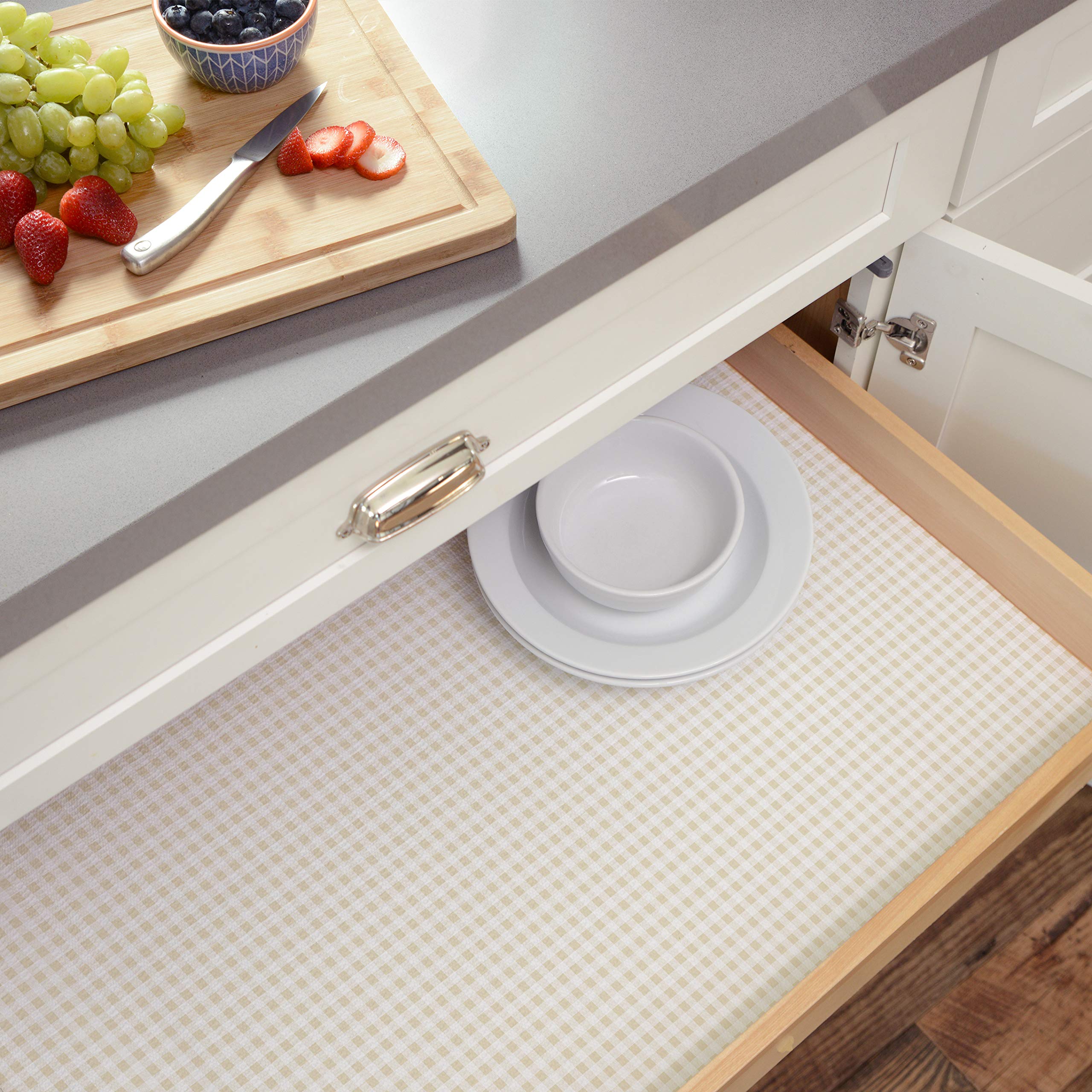 Non Slip Gripmat - Mint Groen - 45x125cm | Niet Klevende Antislipmat Gaas Patroon Voor Bureaus En Keukenlades